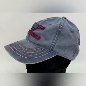 Vintage Ford Mustang Baseball Cap Embroidered Horse Logo Blue Cotton Twill NWOT
